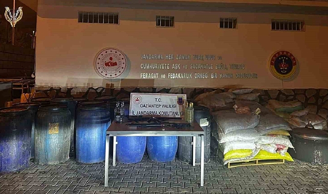 4 bin 500 litre sahte alkol ele geçirildi