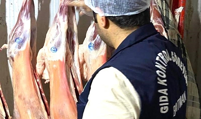 525 kilogram kaçak et imha edildi