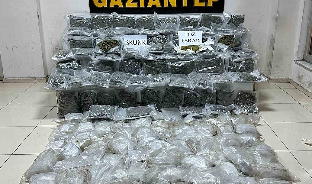 86 kilo 650 gram skunk ve 37 kilo 200 gram metamfetamin ele geçirildi