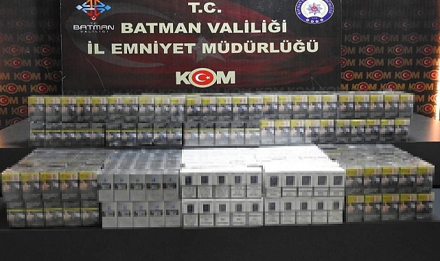 Akaryakıt tankerinde kaçak sigara ele geçirildi