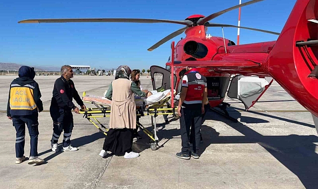 Ambulans helikopter Damla bebek için havalandı