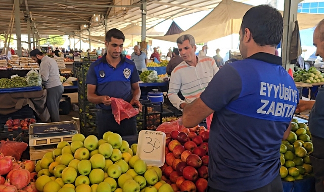 Eyyübiye Semt Pazarlarında Terazi Kontrolleri Yapılıyor
