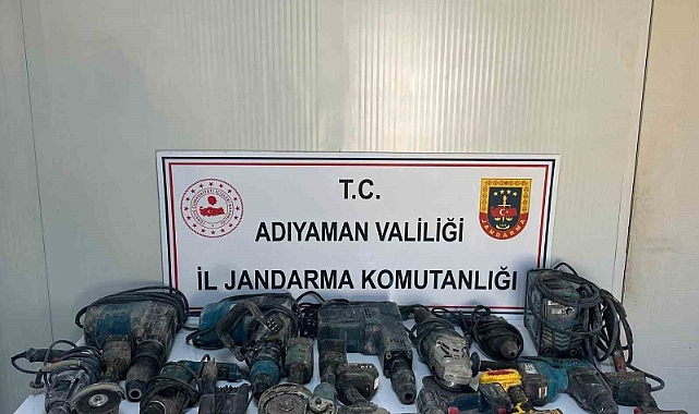 İnşaat malzemelerini çalan şahıs yakalandı