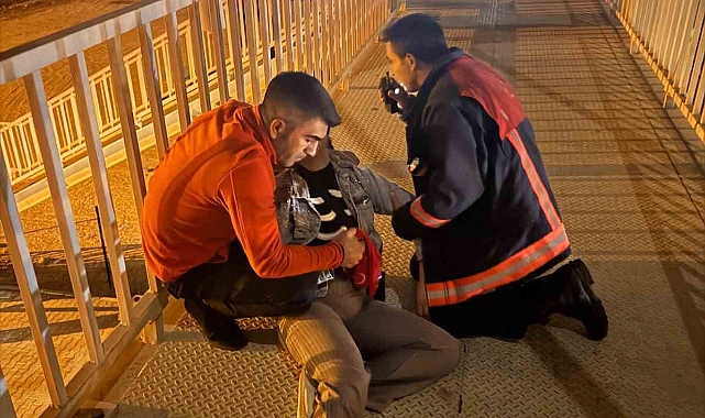 İntihara kalkışan kadını itfaiye kurtardı