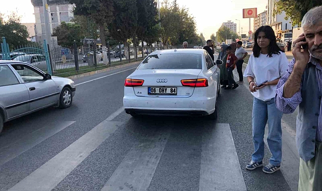 Otomobilin çarptığı yaya yaralandı