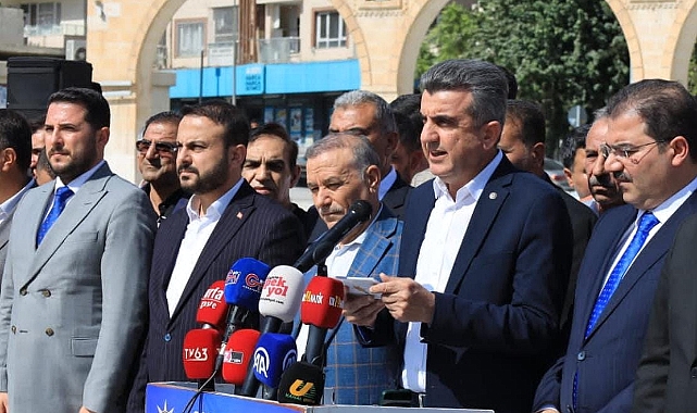 Urfa Ak Parti'den Filistin'e destek, İsrail'e tepki