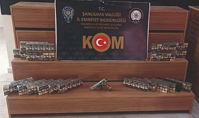 Urfa'da sigara ve makaron operasyonu