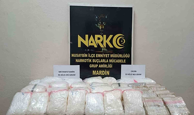 56 kilogram uyuşturucu ele geçirildi