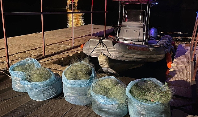 Ağ ile avlanma yasağına uymayan şahıs yakalandı
