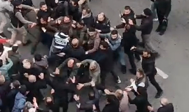Belediye binasına girmeye çalışan gruba polisten müdahale: 75 gözaltı