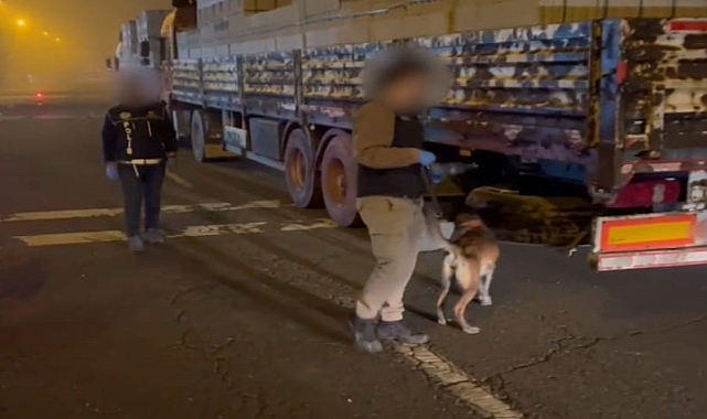 Bir tırda 8 kilo sentetik uyuşturucu yakalandı: 2 kişi tutuklandı