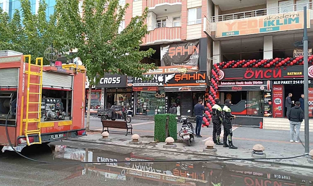 Döner salonunda yangın