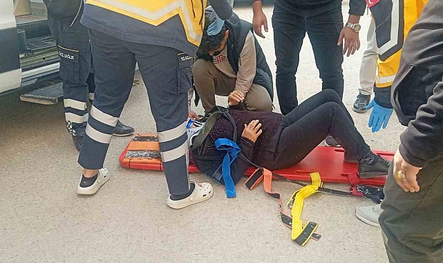 Otomobilin çarptığı yaya yaralandı