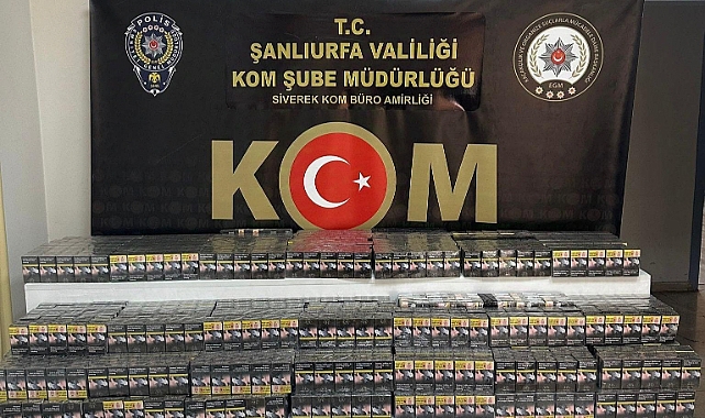 Urfa polisinden kaçak sigara operasyonu