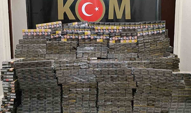 15 bin 850 paket kaçak sigara ele geçirildi
