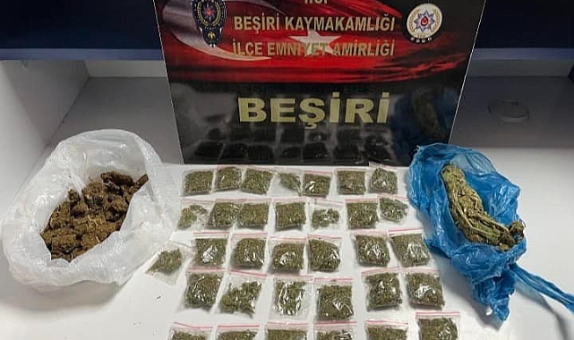 Bir evde uyuşturucu madde ele geçirildi