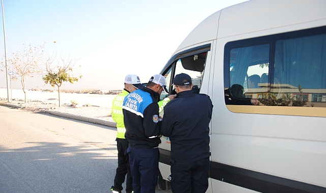 BÜYÜKŞEHİR ZABITASINDAN OKUL SERVİSLERİNE DENETİM