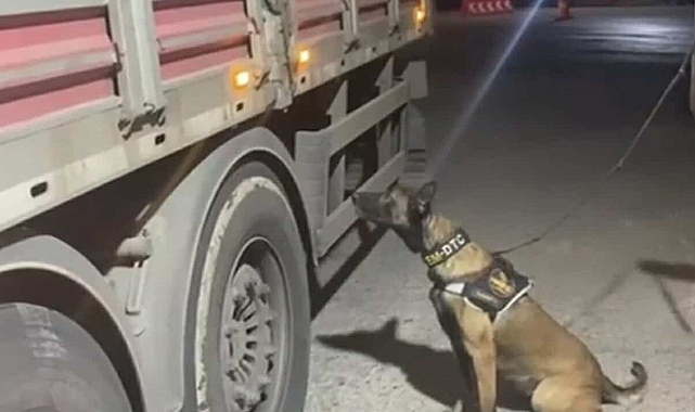Durdurulan tırda 21 kilo 700 gram uyuşturucu ele geçirildi