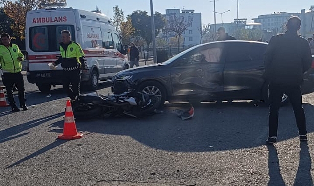 Otomobil ile motosiklet çarpıştı: 1 ölü