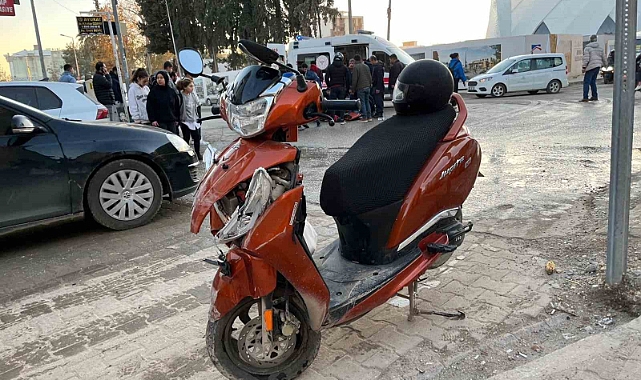 Otomobil ile motosiklet çarpıştı: 1 yaralı