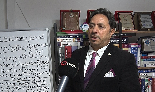 Sosyal Güvenlik Başuzmanı Karakaş: "12 bin 500 lira olan en düşük emekli aylığı 15 bin lira olabilir