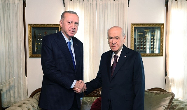 Cumhurbaşkanı Erdoğan, MHP Lideri Bahçeli ile bir araya geldi