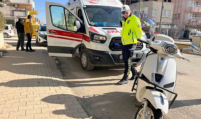 Devrilen motosikletin sürücüsü yaralandı