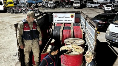 Jandarmadan kablo operasyonu