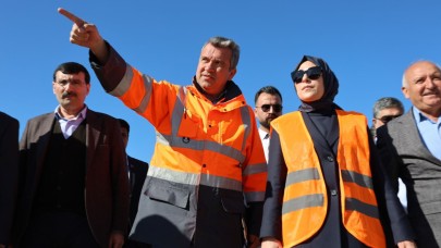 Ak Partililer çevre yolu inşaatına çıkarma yaptı