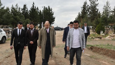 Şanlıurfa'da mezarlık alanlarına modern dokunuş