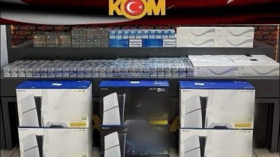 Gümrük kaçağı sigara ve oyun konsolu ele geçirildi