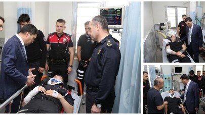 Şanlıurfa'da yunus polislere geçmiş olsun ziyareti