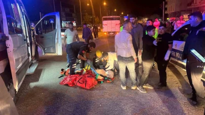 Yolun karşısına geçerken kamyonetin çarptığı bir kişi yaralandı