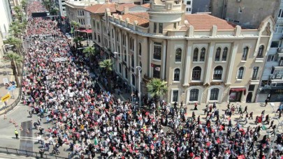 Binlerce vatandaş Filistin için yürüdü