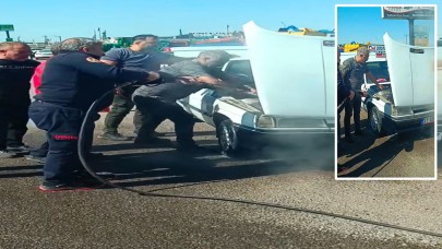 Şanlıurfa trafiğinde yangın paniği!