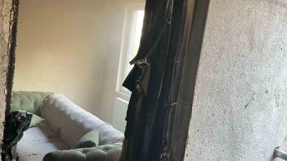 Çıkan ev yangını söndürüldü
