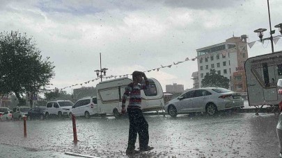 Sağanak ve dolu etkili oldu