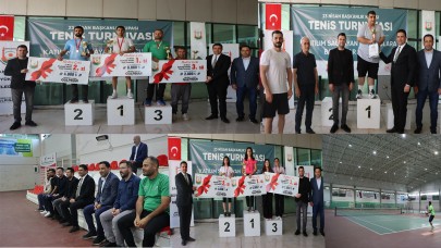 Şanlıurfa'da 23 Nisan Başkanlık Kupası Kort Tenisi Turnuvası Sona Erdi
