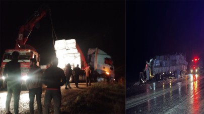 Adıyaman’da tır kazaları zinciri
