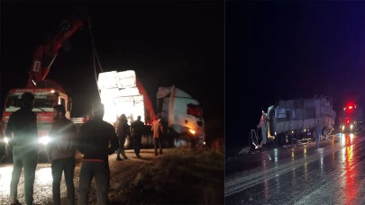 Adıyaman’da tır kazaları zinciri