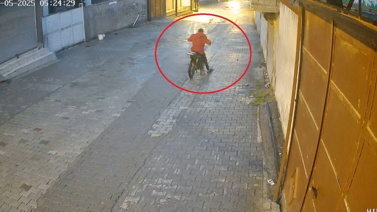 Hatay'da arsız hırsız kameralara yakalandı