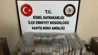 Diyarbakır'da 360 Paket Bandrolsüz Tütün ve 400 Tabanca Fişeği Yakalandı
