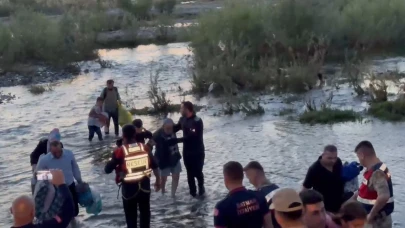 Su seviyesinin yükseldiği alanda mahsur kalan 25 kişi kurtarıldı