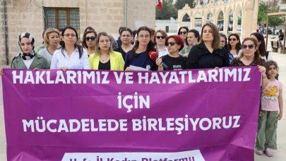 Şanlıurfa'da kadınlar Bahar Aksu için ayakta