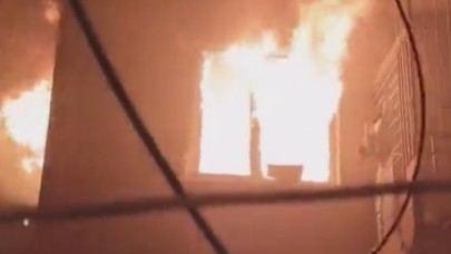 Metruk bina alevlere teslim oldu