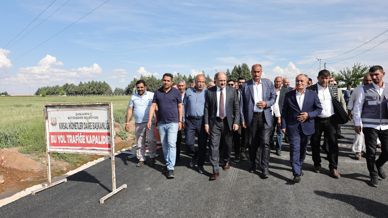 Şanlıurfa Kırsalında Sıcak Asfalt Uygulaması