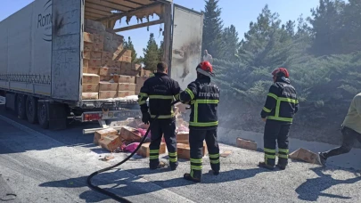 Şanlıurfa Otobanında Yangın Paniği