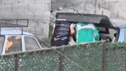 İnşaat ustasına hırsız şoku