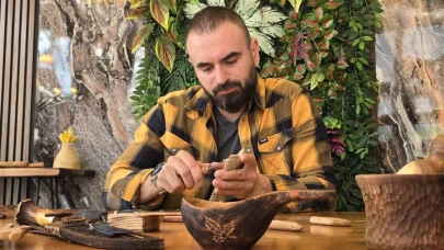 Hobisi işe dönüştü, Trabzon’dan dünyaya el emeği ahşap ürünler gönderiyor