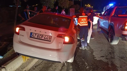 Kontrolden Çıkan Araç Refüje Çarptı